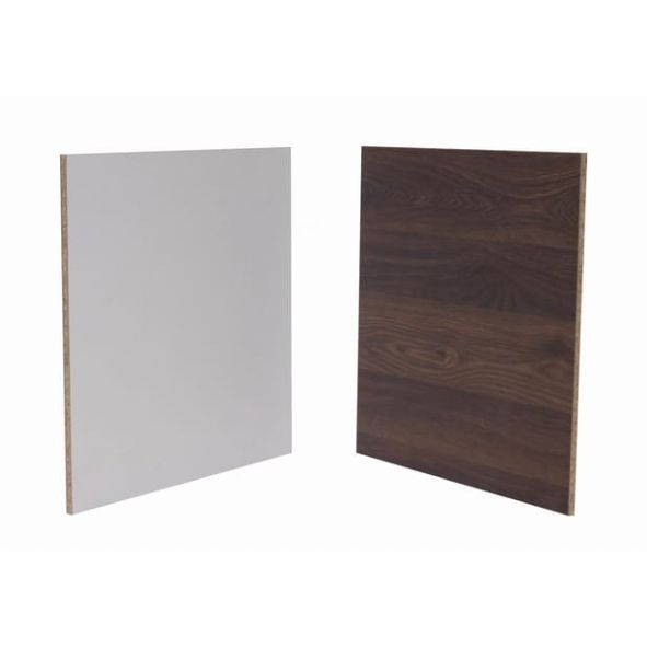 Crédence stratifié blanc / marron L.301,50 x l.63 cm ép.10 mm