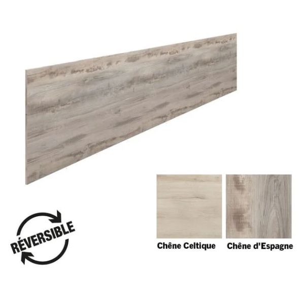 Crédence stratifié imitation bois Chêne Celtique / Chêne L.307 x l.64 cm ép.9,20 mm